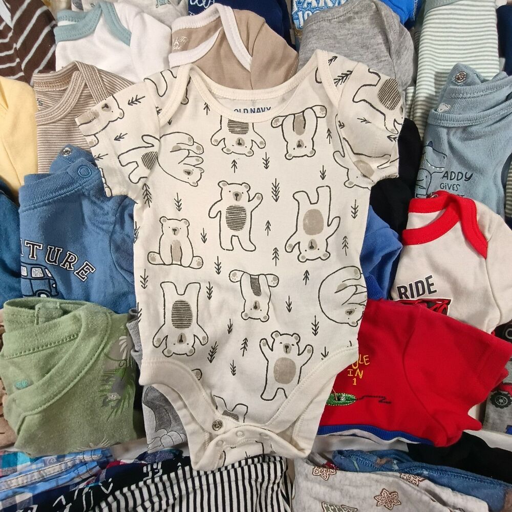 Huge 60Pc Baby Boy Clothes Lot 3-6M Outfits Shirts, Bottoms High Quality Brands! - Picture 10 of 16